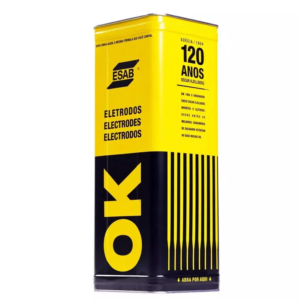Eletrodo Baixa Liga Fornecido Lata de 15 KG 3,25MM Esab OK7618