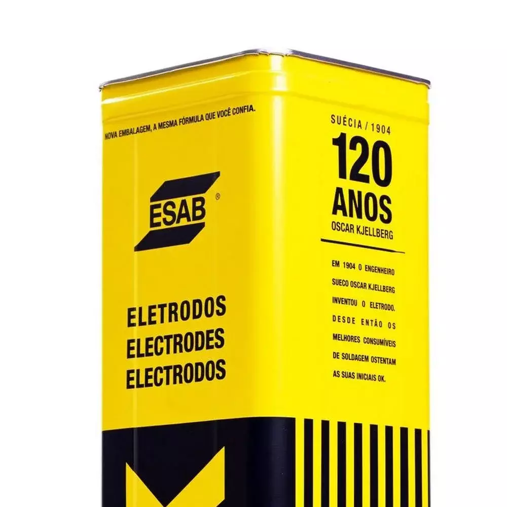 Eletrodo Baixa Liga Fornecido Lata de 15 KG 3,25MM Esab OK7618