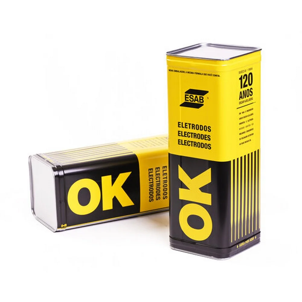 Eletrodo para Servico Pesado Fornecido Lata de 25KG 4MM Esab OK4804