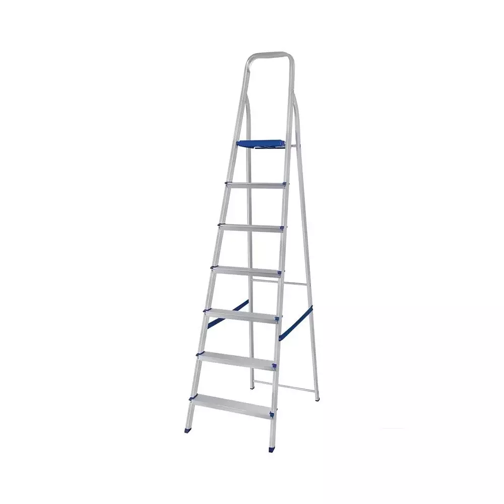 Escada de Aluminio de Abrir Domestica Capacidade 120KG 7 DEGRAUS-1,52M Mor 5105