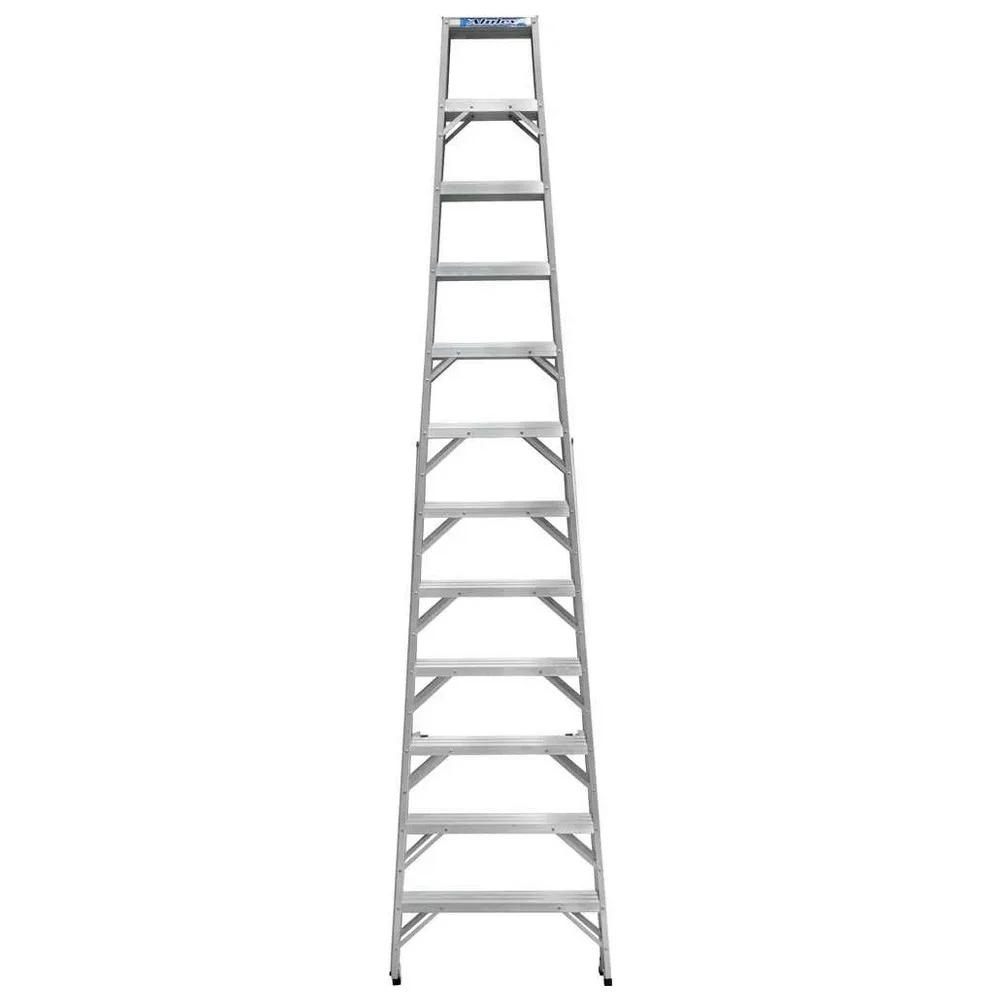 Escada de Aluminio de Abrir Dupla Profissional com Alca Capacidade 120KG 12 DEGRAUS-3,5M Alulev AP212