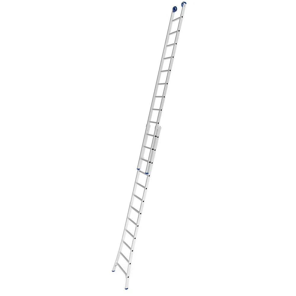 Escada de Aluminio Dupla Extensivel 2X12 Degraus 3 Em 1 Capacidade 150KG 3,50-6,17M Mor 5208