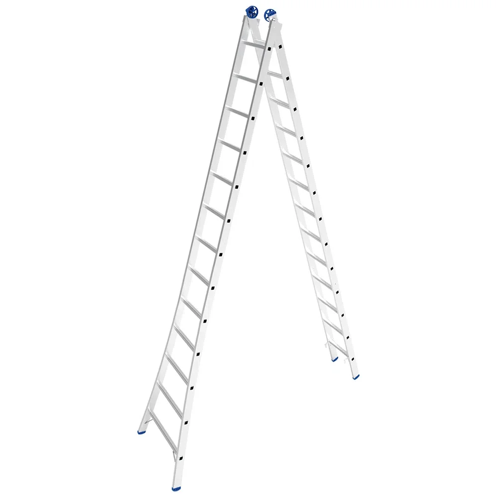 Escada de Aluminio Dupla Extensivel 2X13 Degraus 3 Em 1 3,76-6,45M Mor 5209