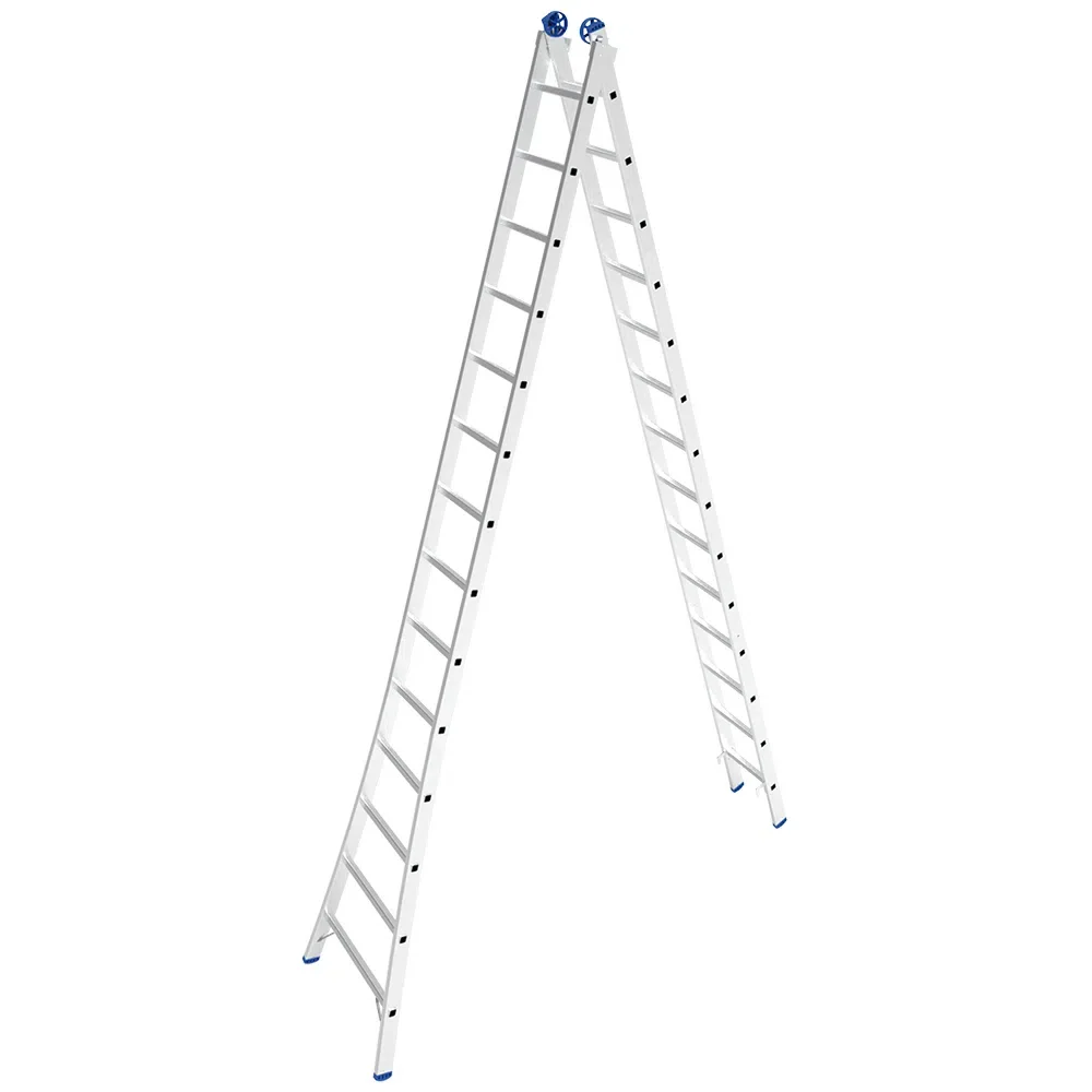 Escada de Aluminio Dupla Extensivel 2X14 Degraus 3 Em 1 4,03-7,01M Mor 5210