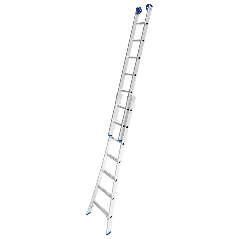 Escada de Aluminio Dupla Extensivel 2X7 Degraus 3 Em 1 2,16-3,65M Mor 5203