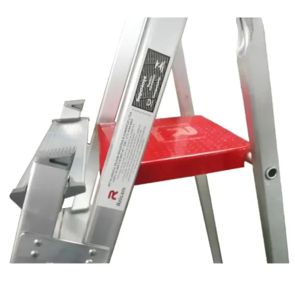 Escada de Aluminio Paralela 8 Degraus Capacidade 120KG 2,44M Reisam PAR8