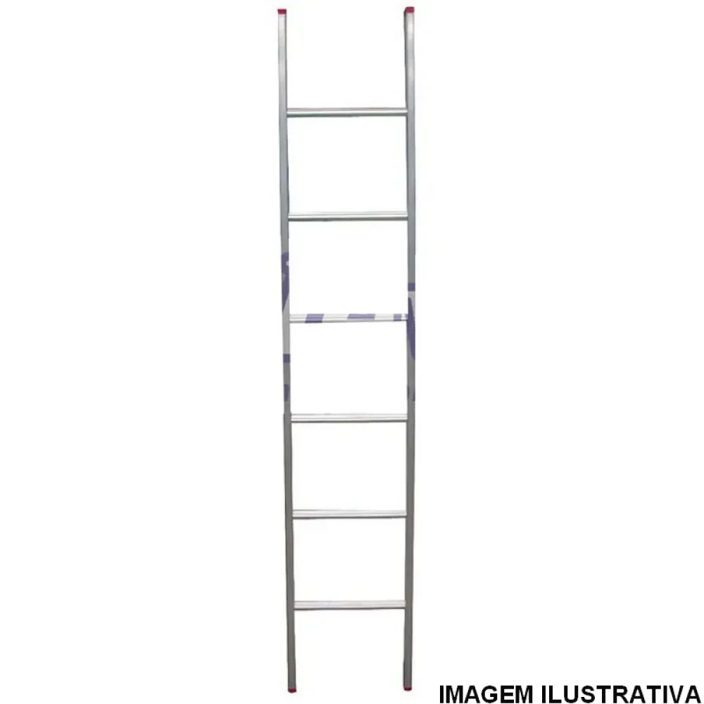 Escada de Aluminio Paralela Simples 7 Degraus 2,4M Alulev PC107