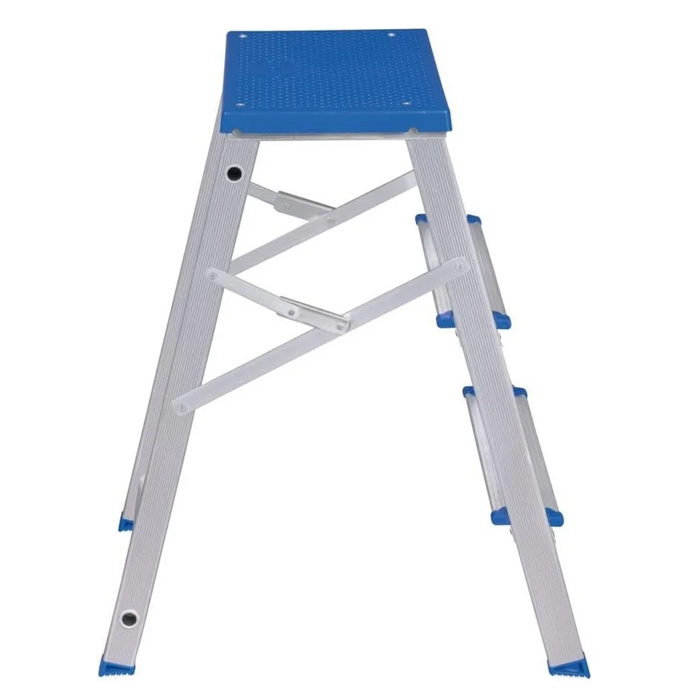 Escada de Aluminio Tipo Banqueta 2 Degraus + Patamar Capacidade 120KG 0,64M Mor 5107