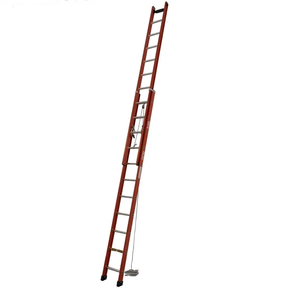 Escada de Fibra Extensivel Vazada 8X11 Degraus 2,53-3,66M Esmig FAVE 11