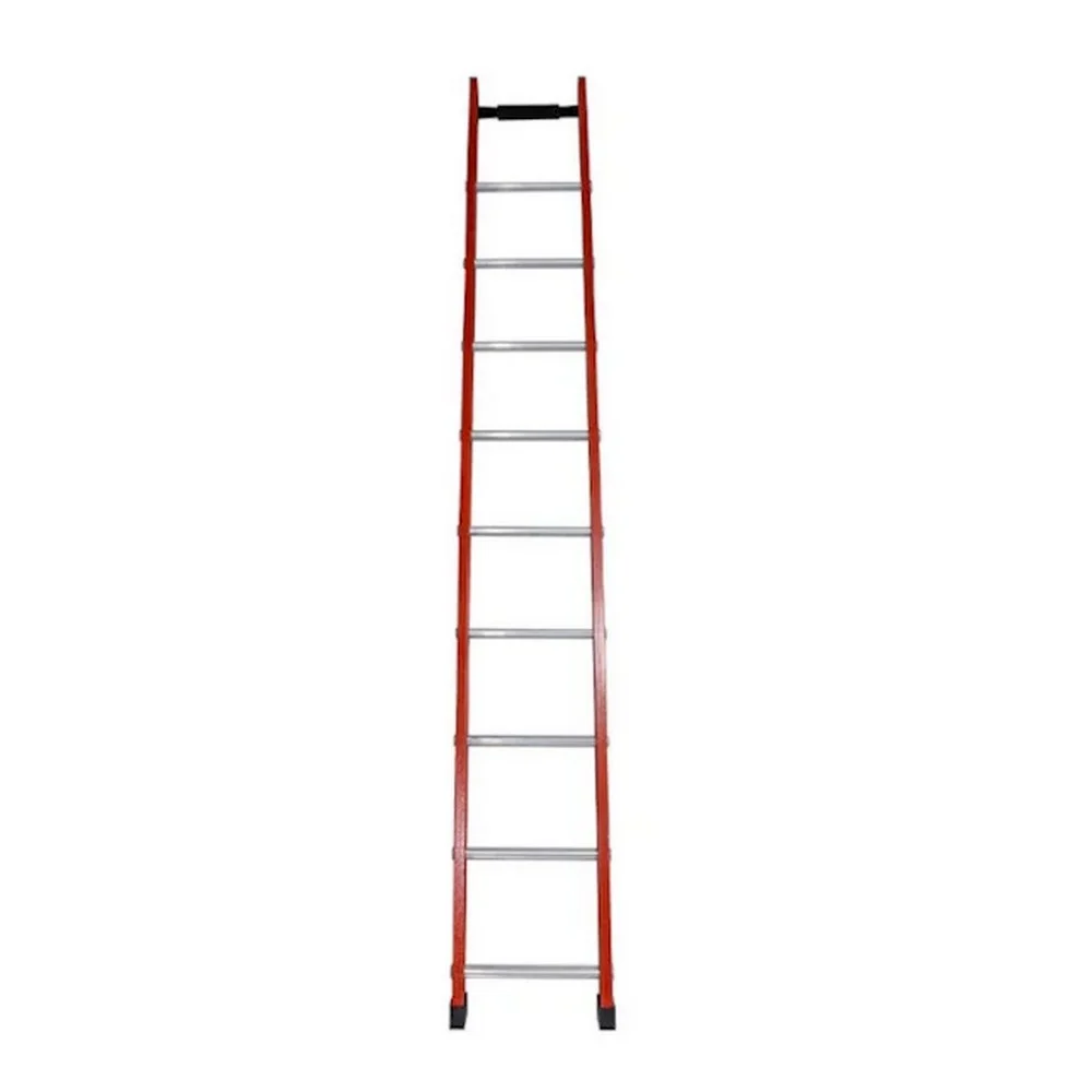 Escada de Fibra Singela Paralela Simples Capacidade 120KG 10 DEGRAUS-3,4M Esmig SAFV 10