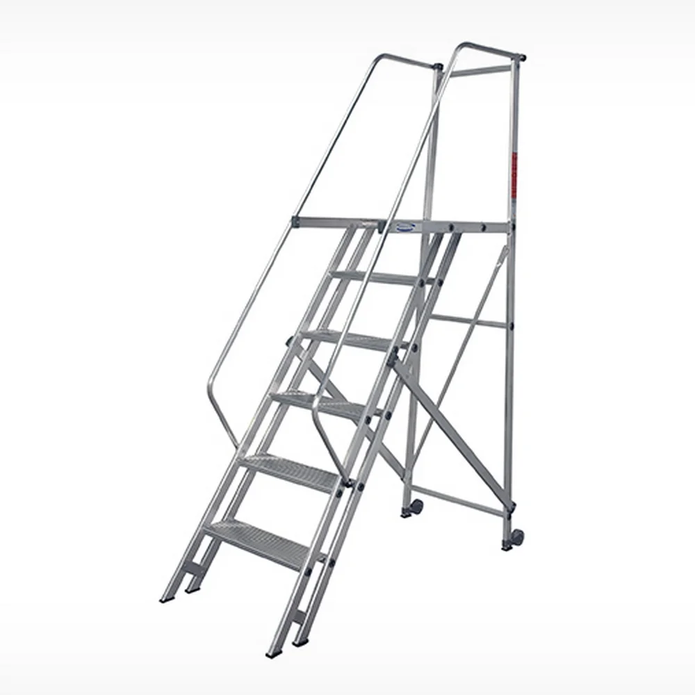 Escada Plataforma Trepadeira Em Aluminio com 11 Degraus+patamar e Corrimaos 3M Interalum TRE/3