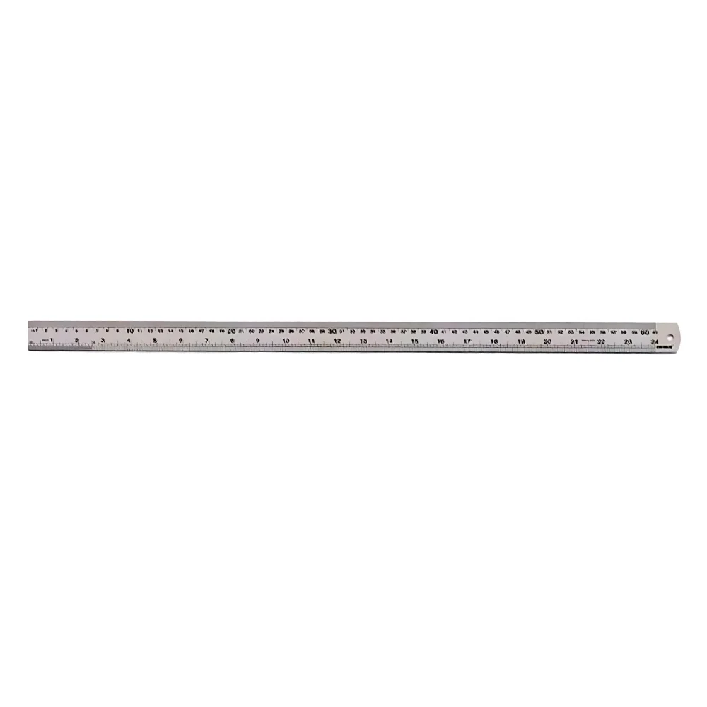 Escala de Aco Inox Graduada Milimetro e Polegada 600MM-24" Kingtools 600006