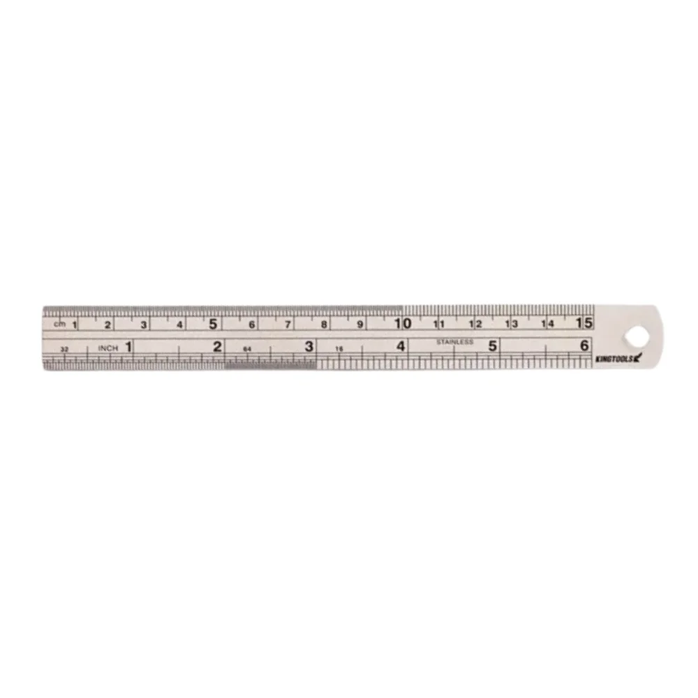 Escala de Aco Inox Graduada Milimetros e Polegada 1500MM-60" Kingtools 600008