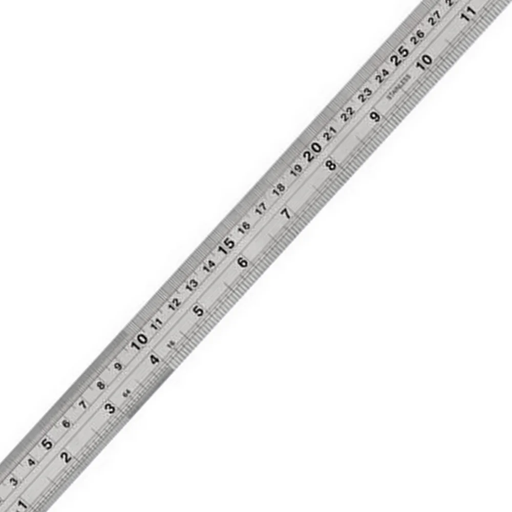 Escala de Aco Inox Graduada Milimetros e Polegada 2000MM-80" Kingtools 600009