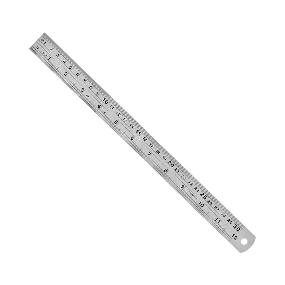 Escala de Aco Inox Graduada Milimetros e Polegada 500MM-20" Kingtools 600005