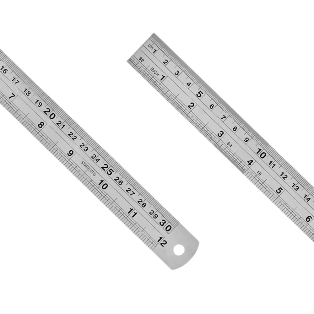 Escala de Aco Inox Graduada Milimetros e Polegada 500MM-20" Kingtools 600005