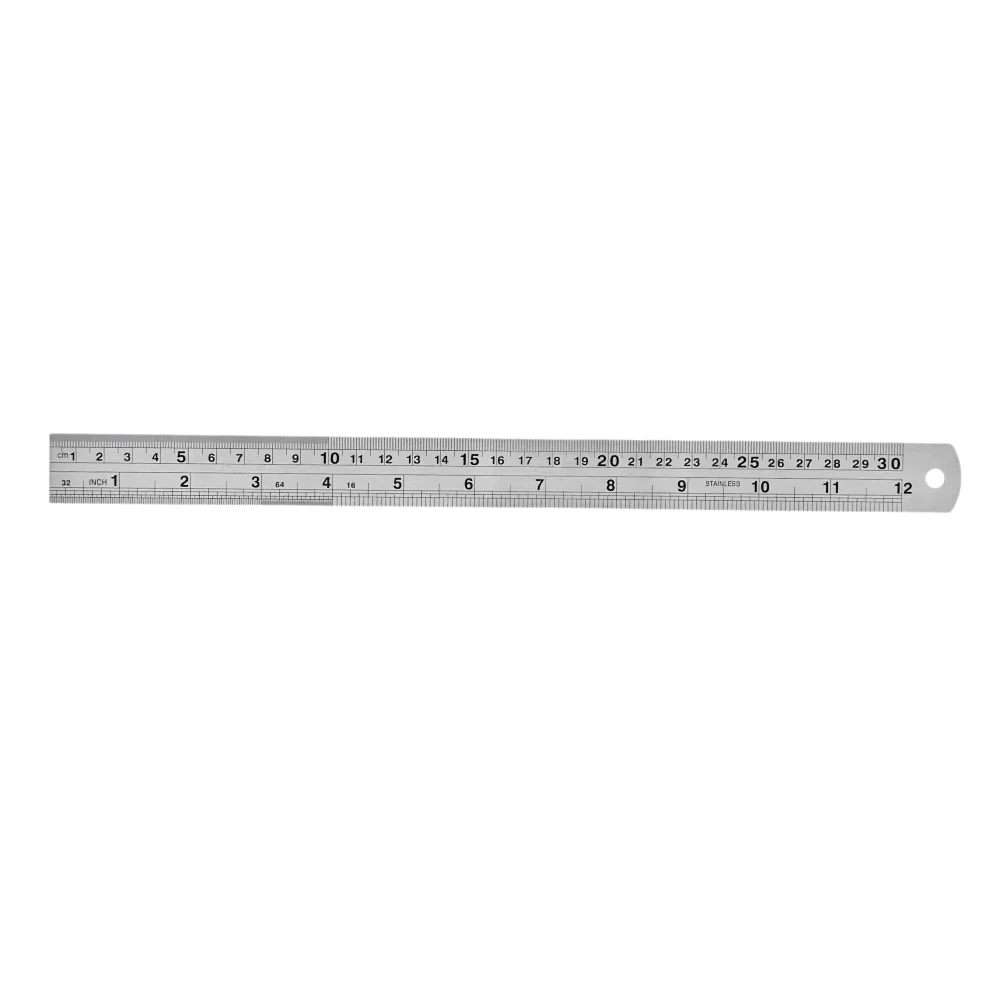 Escala de Aco Inox Graduada Milimetros e Polegada 500MM-20" Kingtools 600005