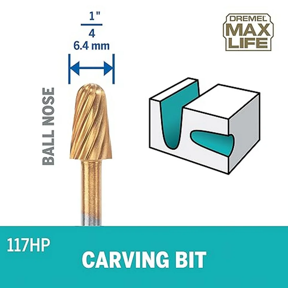 Escareador Conico Ponta Arredondada 2 Pecas Maxlife para Micro Retifica 1/4" Dremel 117HP