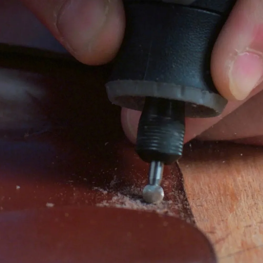 Escareador Esferico Ponta Pera 2 Pecas Para Micro Retifica 3/16" Dremel 192