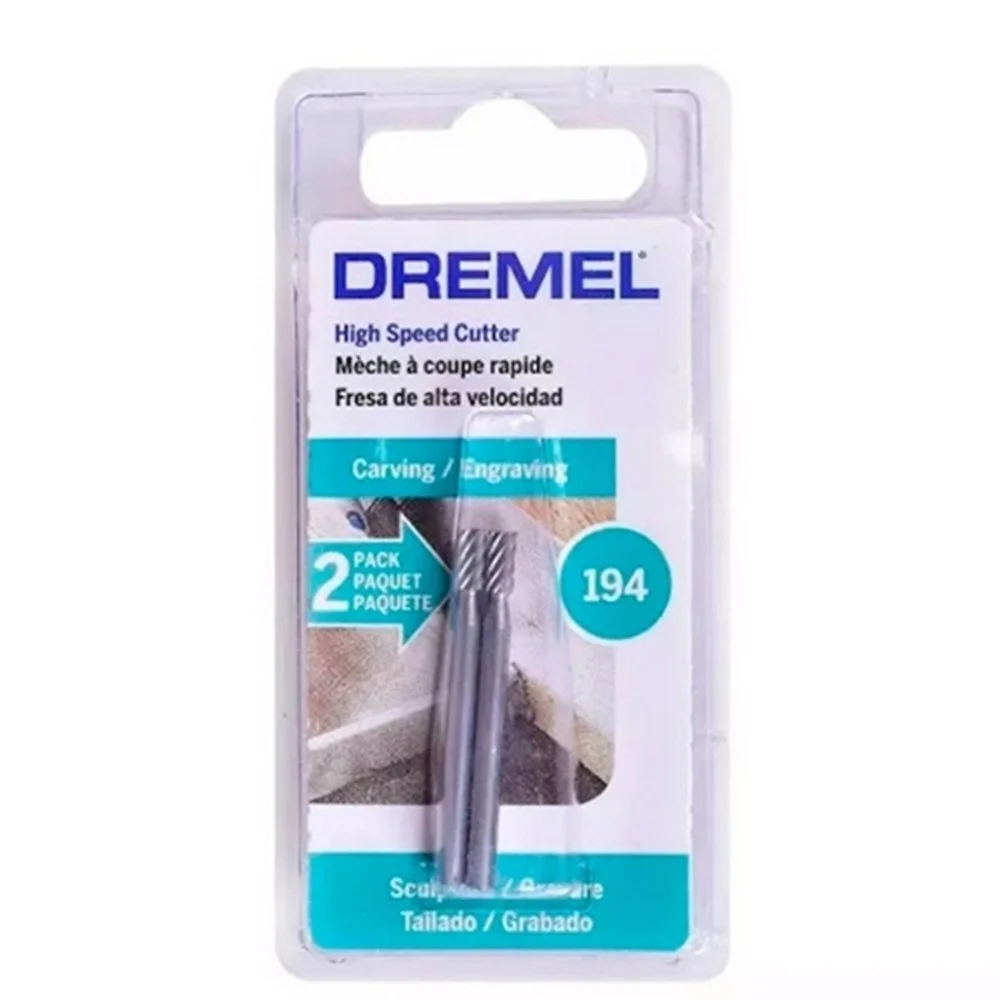 Escareador Paralelo Ponta Quadrada 2 Pecas Para Micro Retifica 1/8" Dremel 194