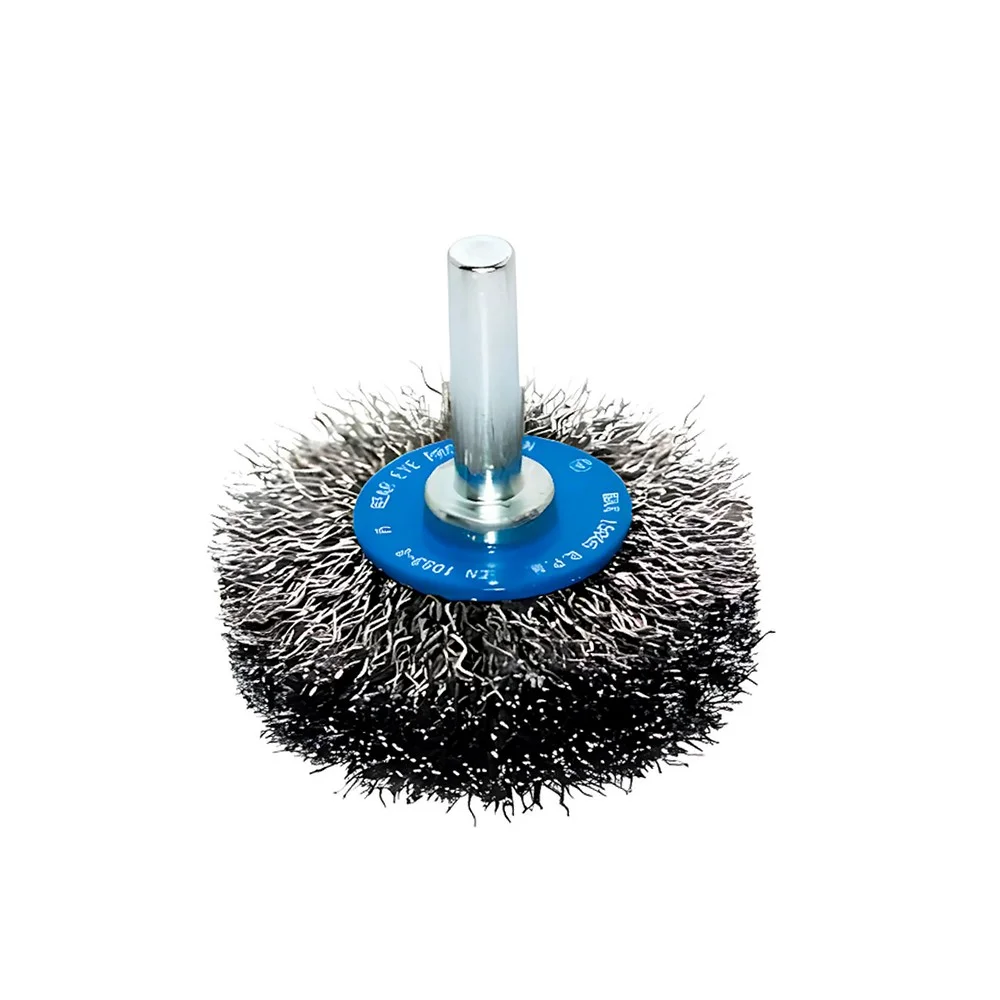 Escova de Aco Carbono Circular com Haste FIO 0,20MM 50X16MM Inebras 06696