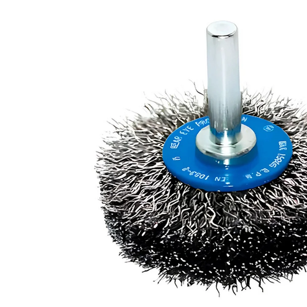 Escova de Aco Carbono Circular com Haste FIO 0,20MM 50X16MM Inebras 06696