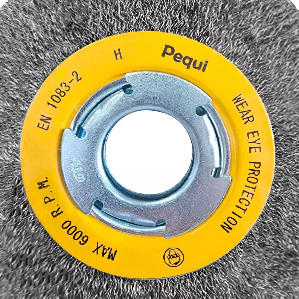 Escova de Aco Carbono Circular FIO 0,30MM 6X1/2" Pequi 544160