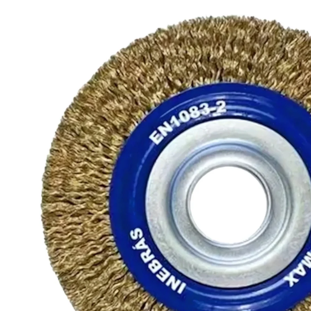 Escova de Aco Carbono Circular Profissional FIO 0,30MM Reducoes 1/2" 5/8" e 3/4" 6X1/2" Inebras 06659