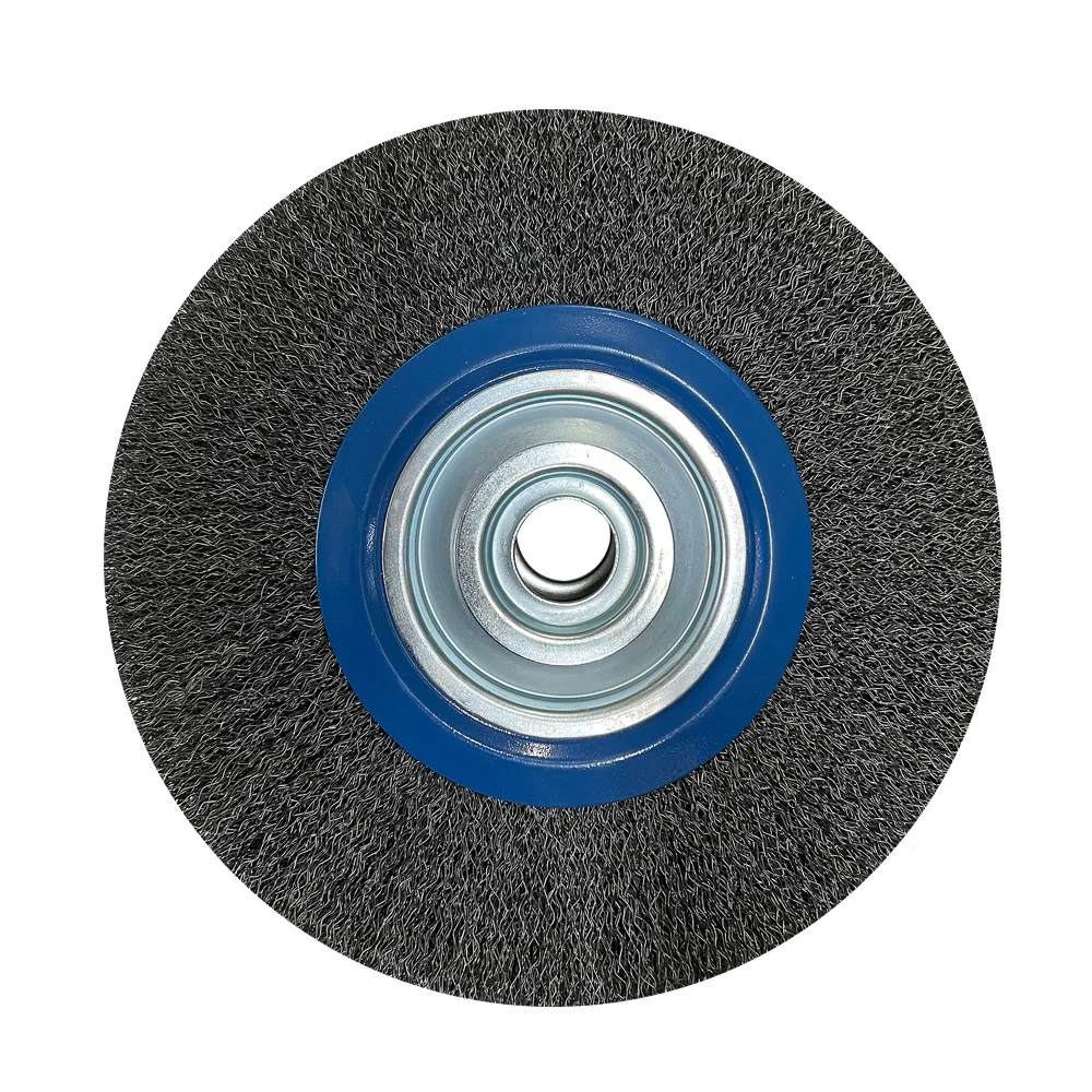 Escova de Aco Carbono Circular Profissional FIO 0,40MM Reducoes 1/2" 5/8" e 3/4" 12X2" Inebras 06664