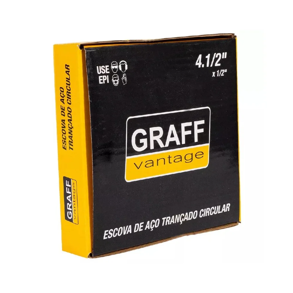 Escova de Aco Circular Trancada Com Reducoes 1/2" 5/8" 4.1/2X1/2X7/8" Graff 5710017