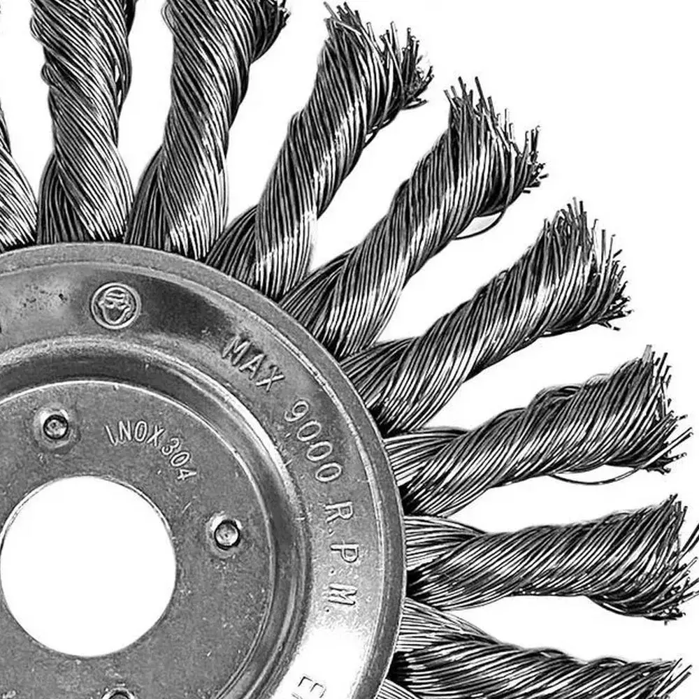 Escova de Aco Carbono Circular Trancada FIO 0,50MM 4.1/2X1/2X7/8" Pequi 631151BPS