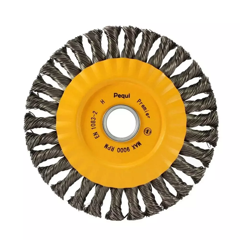 Escova de Aco Carbono Circular Trancada FIO 0,50MM 6X1/2X7/8" Pequi 641151BPS