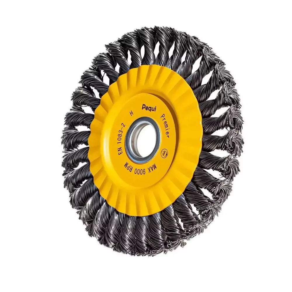 Escova de Aco Carbono Circular Trancada FIO 0,50MM 6X1/2X7/8" Pequi 641151BPS