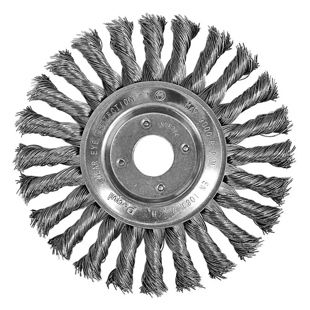 Escova de Aco Carbono Circular Trancada FIO 0,50MM 7X1/2X7/8" Pequi 653151BPS