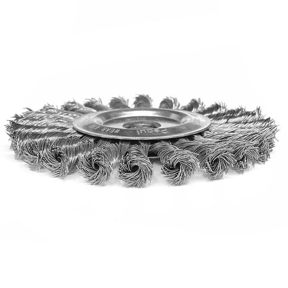 Escova de Aco Carbono Circular Trancada FIO 0,50MM 7X1/2X7/8" Pequi 653151BPS