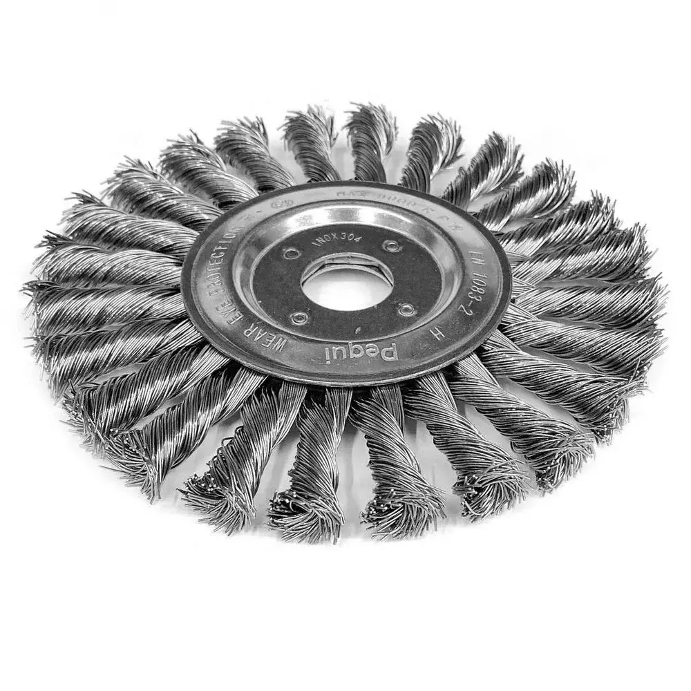 Escova de Aco Carbono Circular Trancada FIO 0,50MM 7X1/2X7/8" Pequi 653151BPS