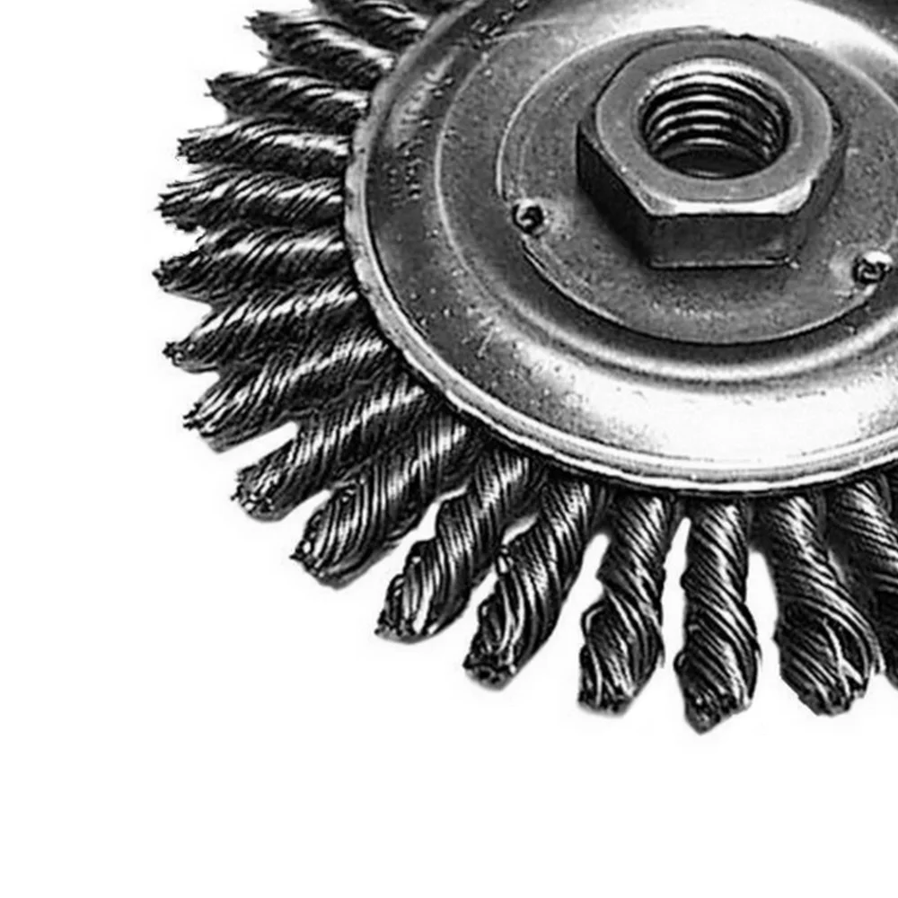 Escova de Aco Carbono Circular Trancada FIO 0,50MM 7"X14MM Makita D-45777