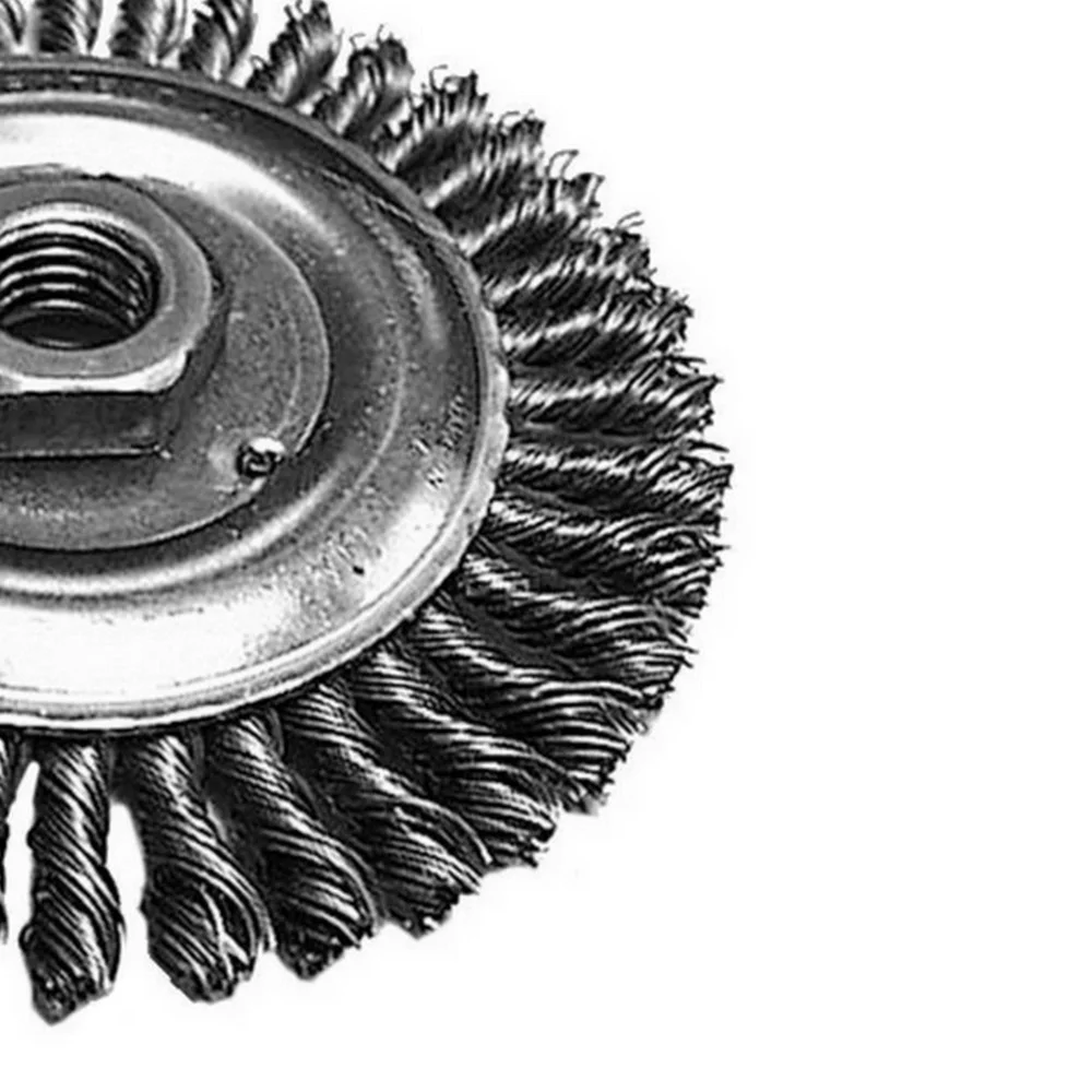 Escova de Aco Carbono Circular Trancada FIO 0,50MM 7"X14MM Makita D-45777