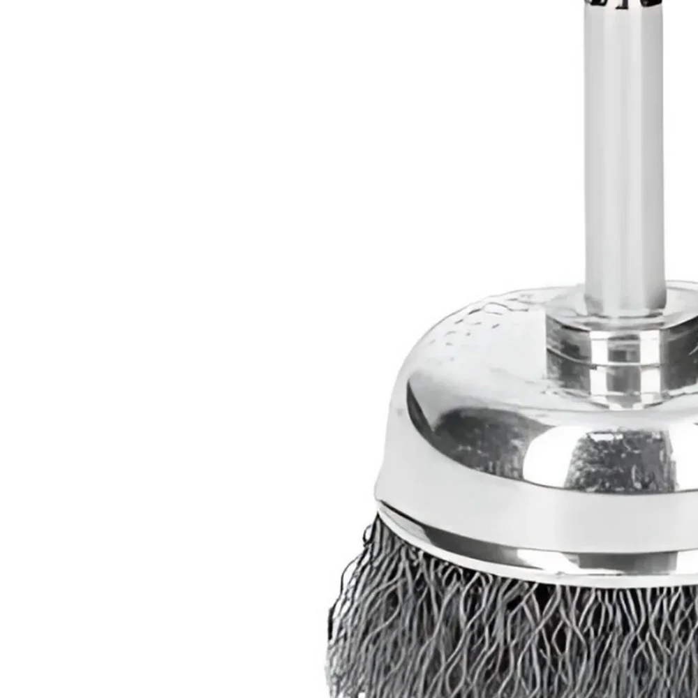Escova de Aco Carbono Copo com Haste FIO 0,30MM 50MM Inebras 06728