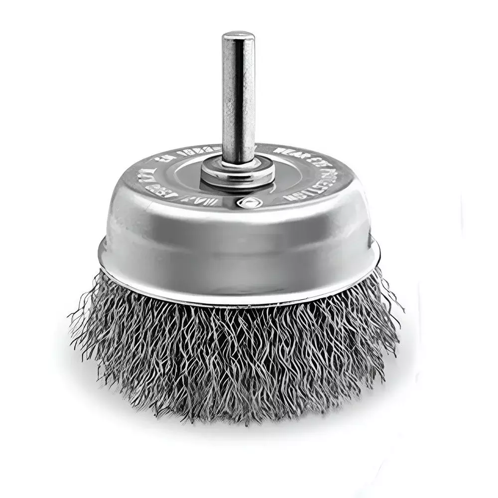 Escova de Aco Carbono Copo com Haste FIO 0,30MM 50MM Pequi 600821