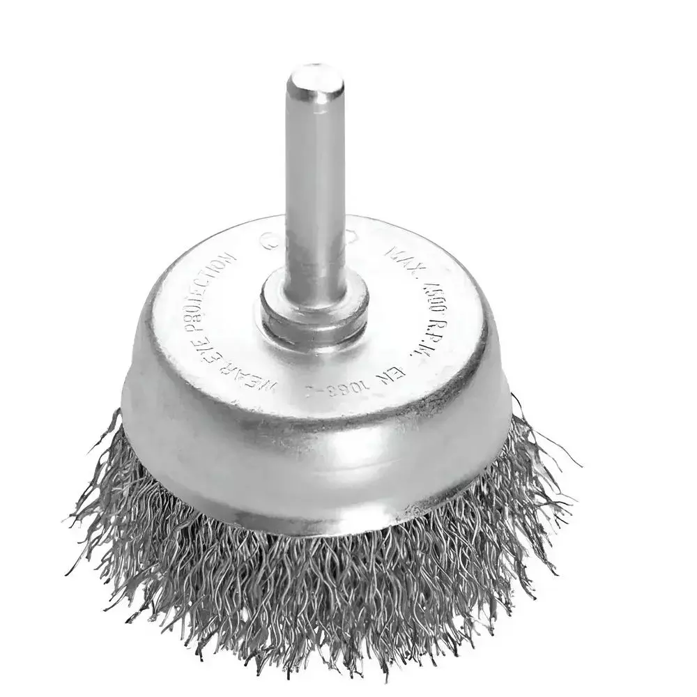 Escova de Aco Carbono Copo com Haste FIO 0,30MM 50MM Pequi 600821