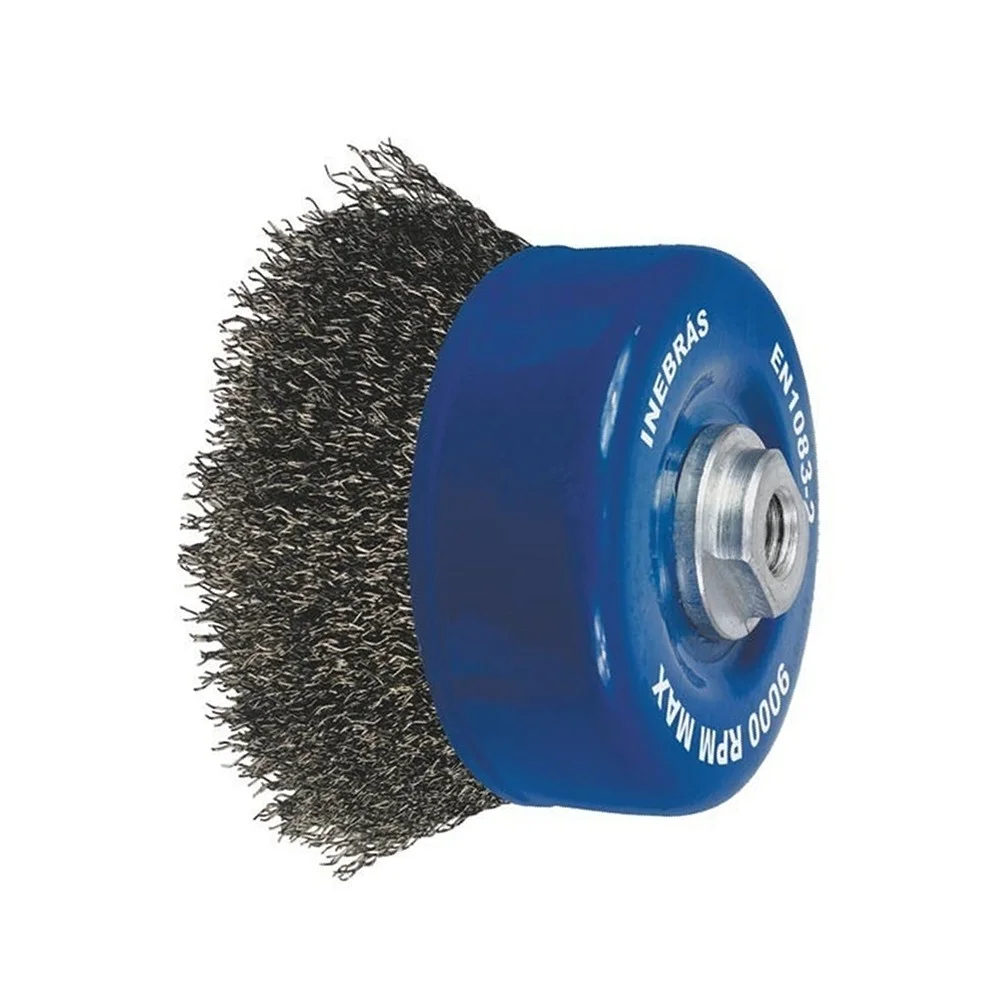 Escova de Aco Carbono Copo FIO 0,30 2.1/2"X14MM Inebras 06807