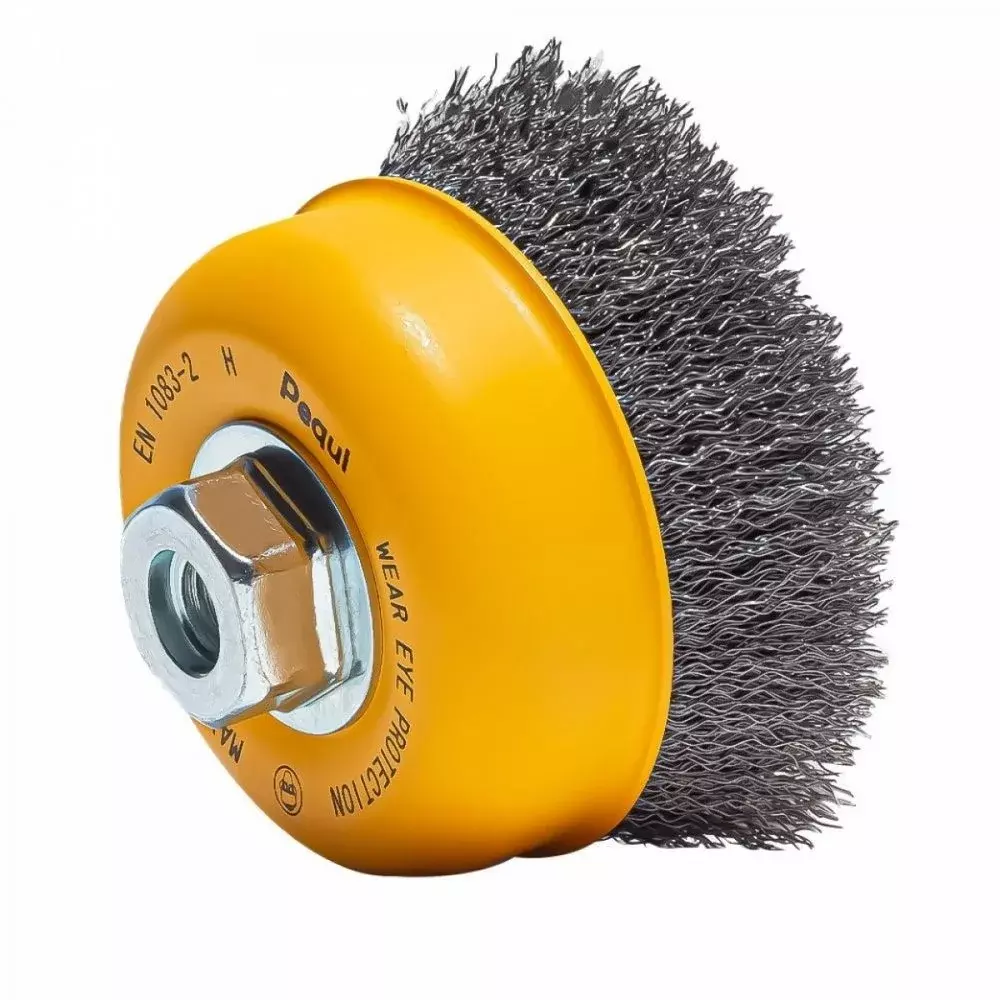 Escova de Aco Carbono Copo FIO 0,30 4"X14MM Pequi 613164BP