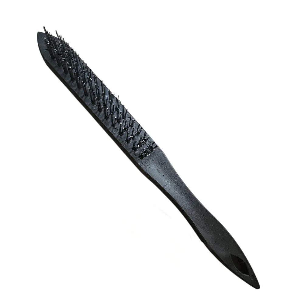 Escova de Aco Carbono Manual Cabo Plastico 16X3 FILEIRAS Thompson 1883