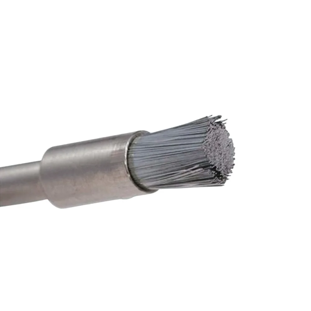Escova de Aco Carbono Pincel 2 Pecas Para Micro Retifica 1/8" Dremel 443