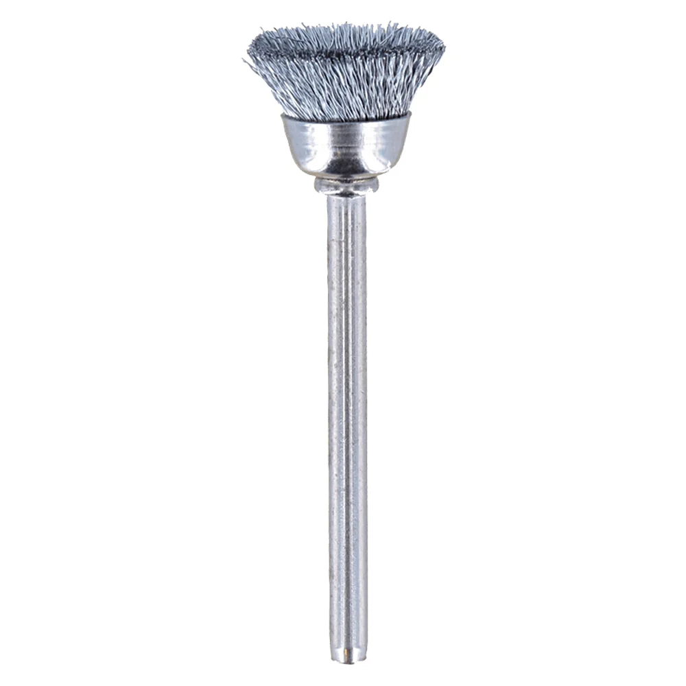 Escova de Aco Carbono Tipo Copo 2 Pecas Para Micro Retifica 1/2" Dremel 442