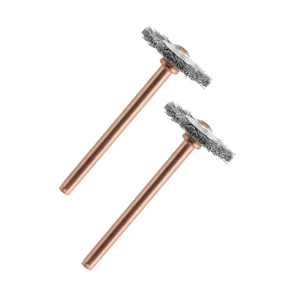 Escova de Aco Inox Circular 2 Pecas Para Micro Retifica 3/4" Dremel 530