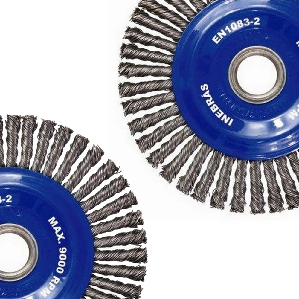 Escova de Aco Inox Circular Trancada FIO 0,60MM 7X1/2X7/8" Inebras 06800