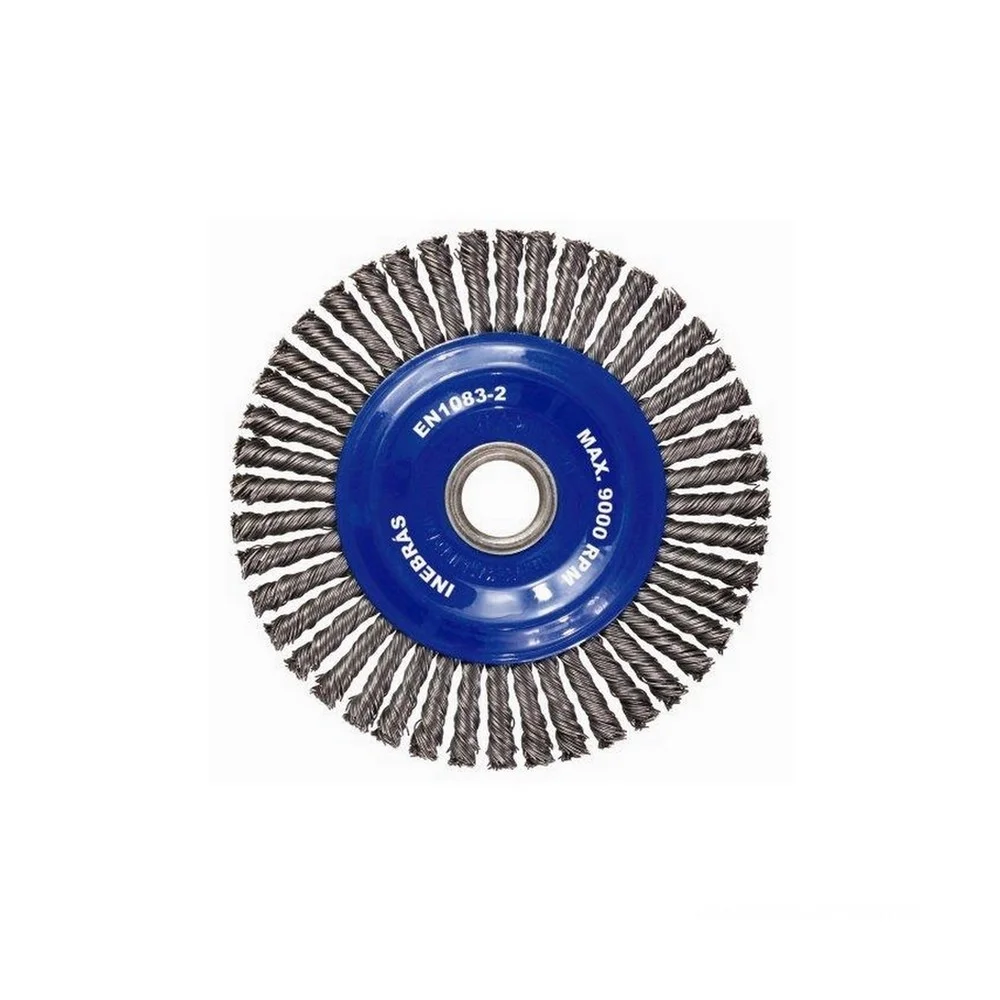 Escova de Aco Inox Circular Trancada FIO 0,60MM 7X1/2X7/8" Inebras 06800