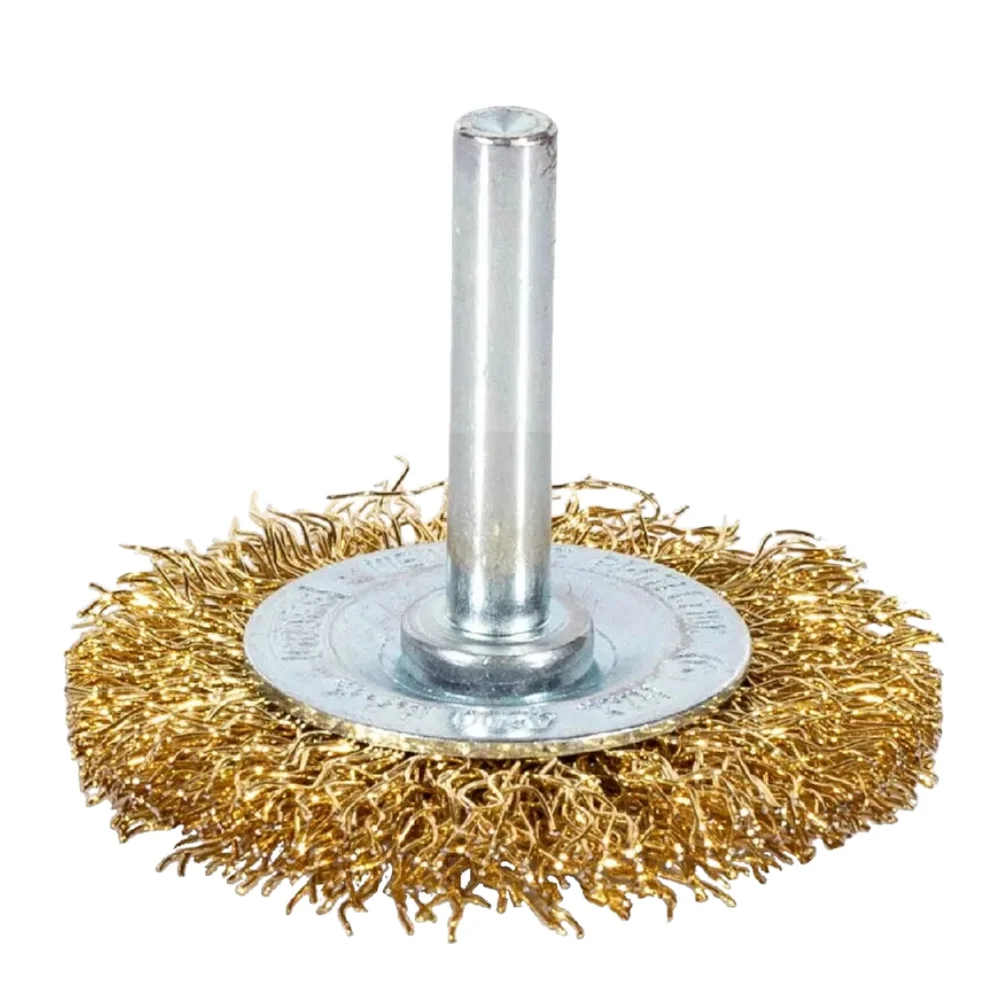 Escova de Aco Latonado Circular com Haste FIO 0,30MM 50X8MM Graff 5710007